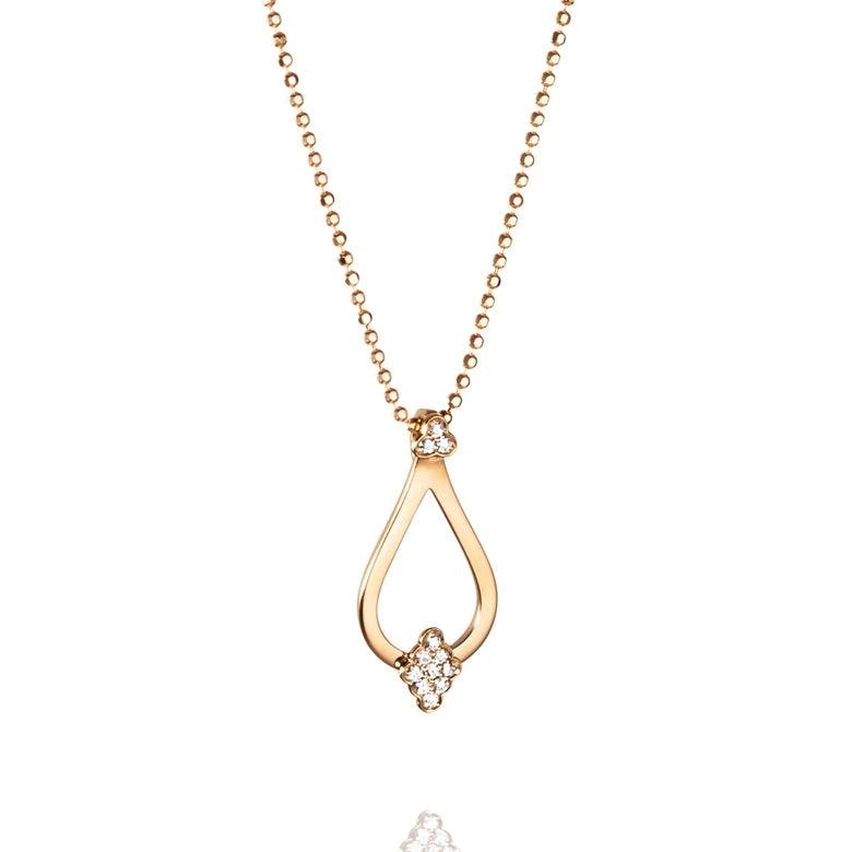 Efva Attling - Little Dew Drops & Stars Pendant Gold