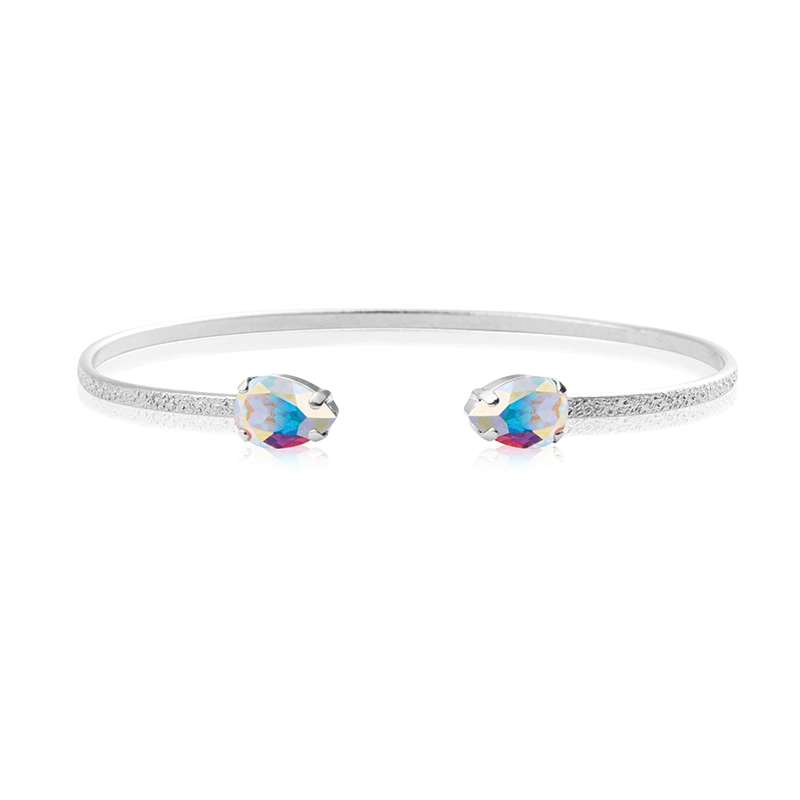 Caroline Svedbom - Petite Drop Bracelet Rhodium Aurore Boreale Ab