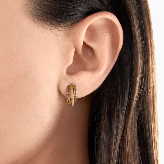 Creolen Ringe Gold Mit Farbige Steine von Thomas Sabo, Schneller Versand - Nordicspectra.de