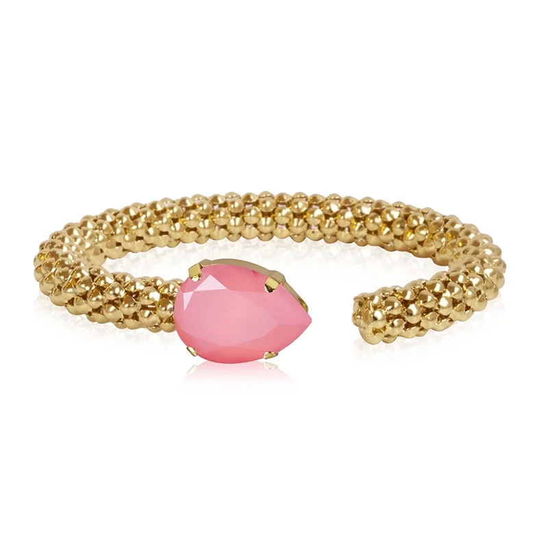 Caroline Svedbom - Classic Rope Bracelet Gold Light Coral