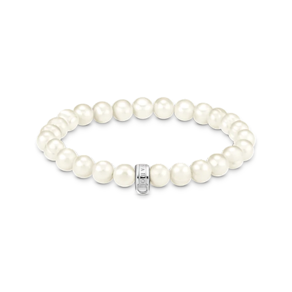 Charm Club Pärlor Armband med odlade sötvattenspärlor och återvunnet silver