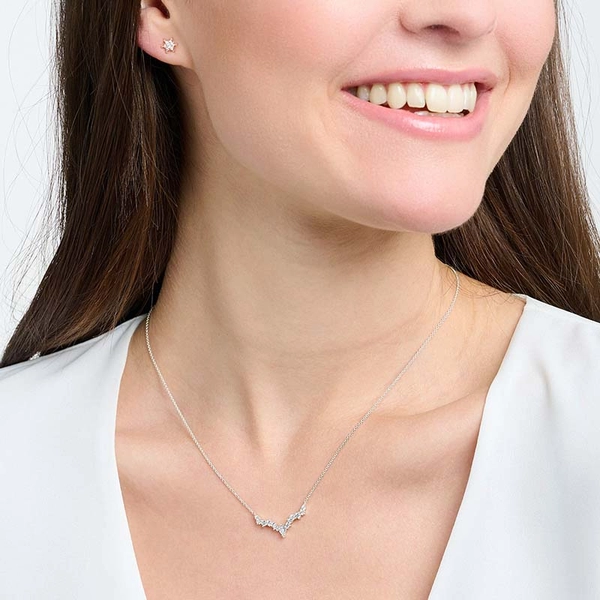 Kette Eiskristalle Silber von Thomas Sabo, Schneller Versand - Nordicspectra.de