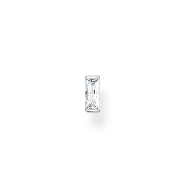 Einzel Ohrstecker Weißer Stein Silber von Thomas Sabo, Schneller Versand - Nordicspectra.de