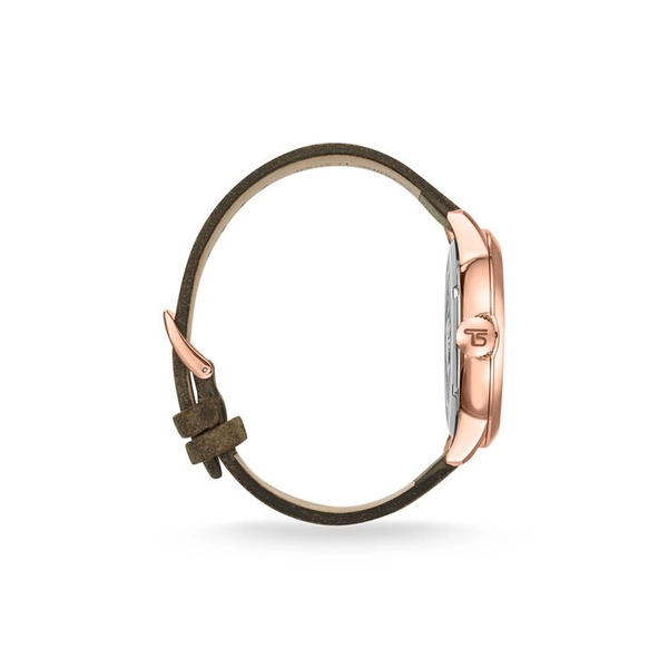 Klocka Rebel at Heart Rosé Läder/Brun 46 mm - Thomas Sabo klocka - Snabb frakt & paketinslagning - Nordicspectra.se