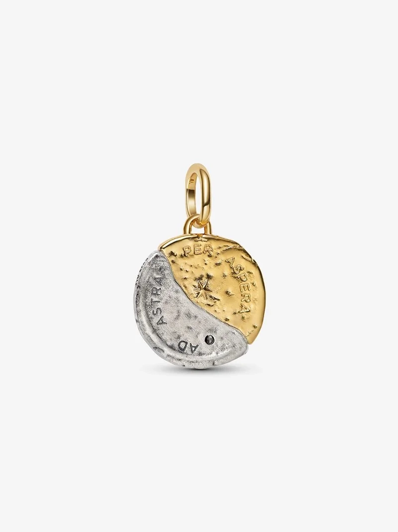 Medaljong Sol & Måne Berlock Guld & Silver. En symbol för hopp och seger
