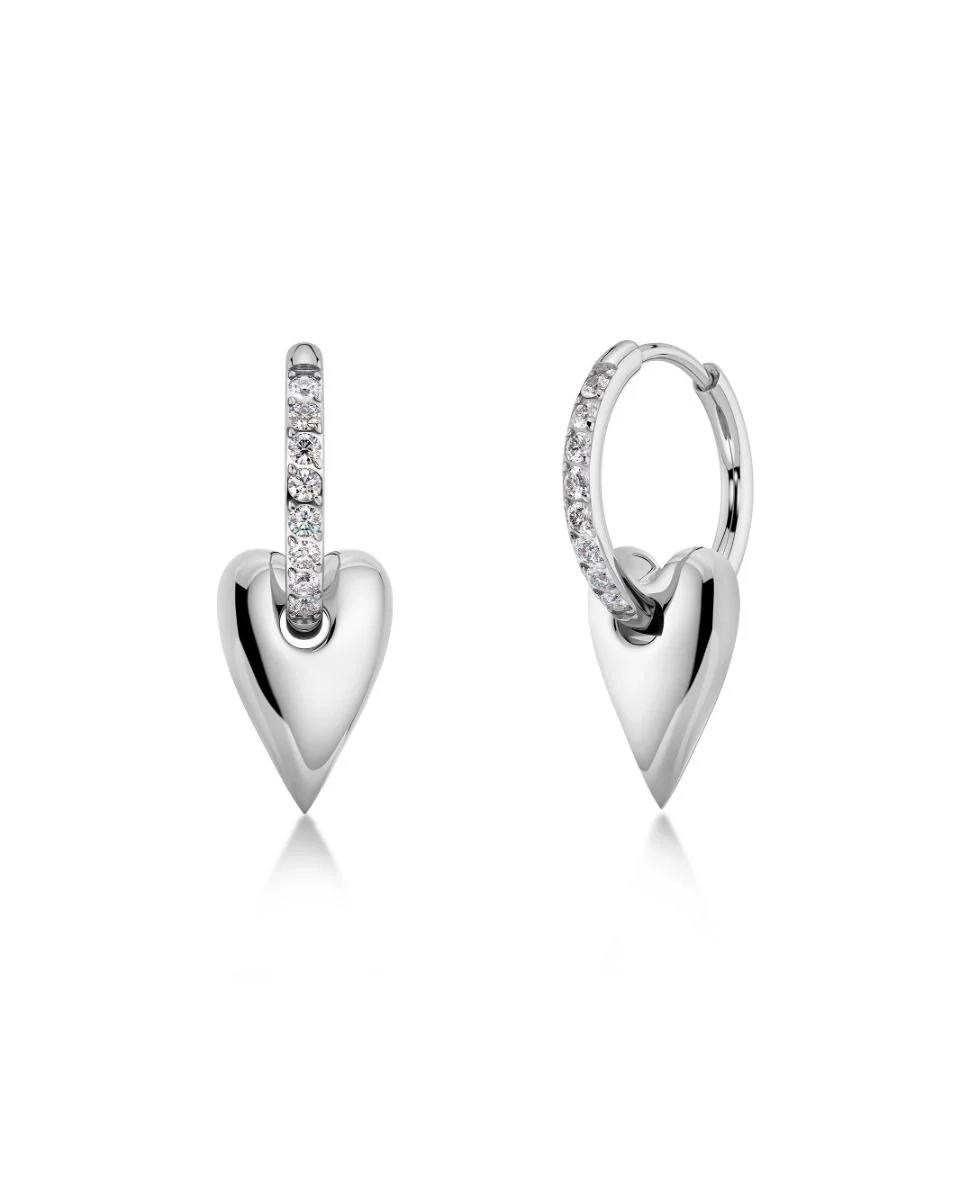 Edblad - Amore Sparkle Hoops S Silver