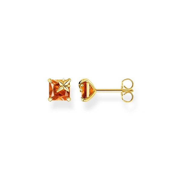 Ohrstecker Oranger Stein Mit Stern von Thomas Sabo, Schneller Versand - Nordicspectra.de