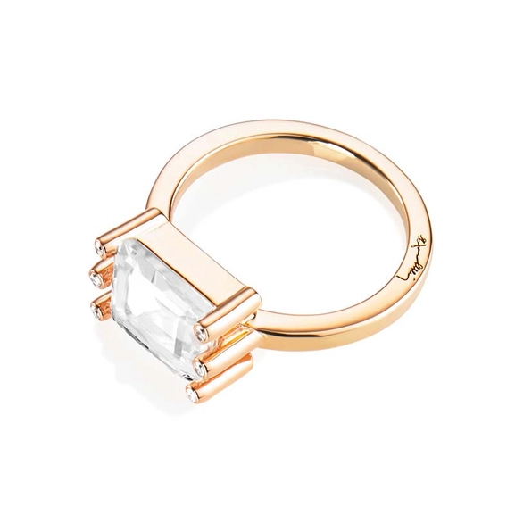 Beautiful Dreamer Ring - Crystal Quartz Gold - Efva Attling - Suuri valikoima & ilmainen lahjapaketointi - Nordicspectra.fi
