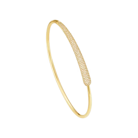 Mercy Armreif Pavé & Gold aus 18-karätigem Gold mit Pavé-Diamanten