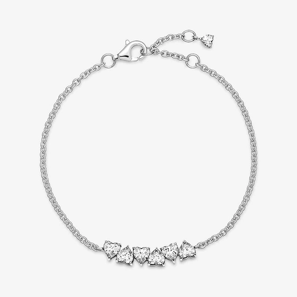 Funkelnde Endlos-Herzen Kettenarmband von PANDORA, Schneller Versand - Nordicspectra.de