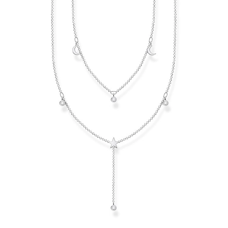 Thomas Sabo - Halsband Dubbelt med Stjärnor och Månar