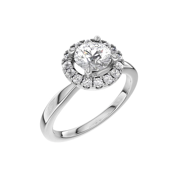 North 028 Lab Grown Diamond White Gold - Wedding & engagement rings - Schalins - Scandinavian design - Nordic Spectra