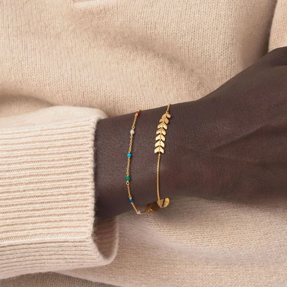 Santa Monica Bracelet Gold - Syster P - Snabb leverans & Gratis paketinslagning - Nordic Spectra