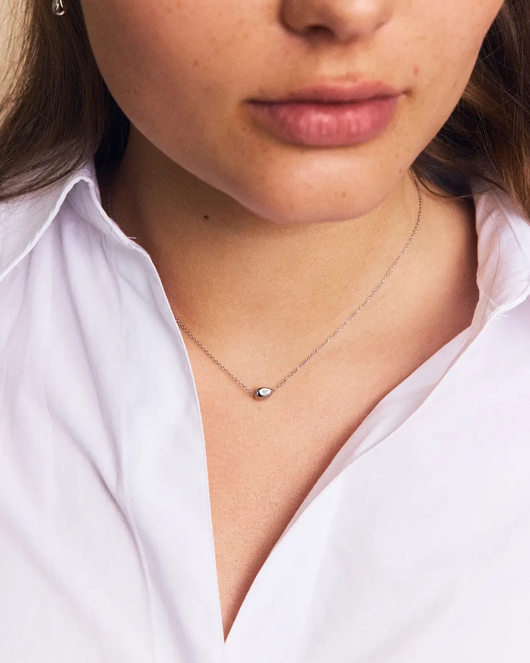 Lulu Necklace S Steel - Edblad - Snabba leveranser - Gratis paketinslagning
