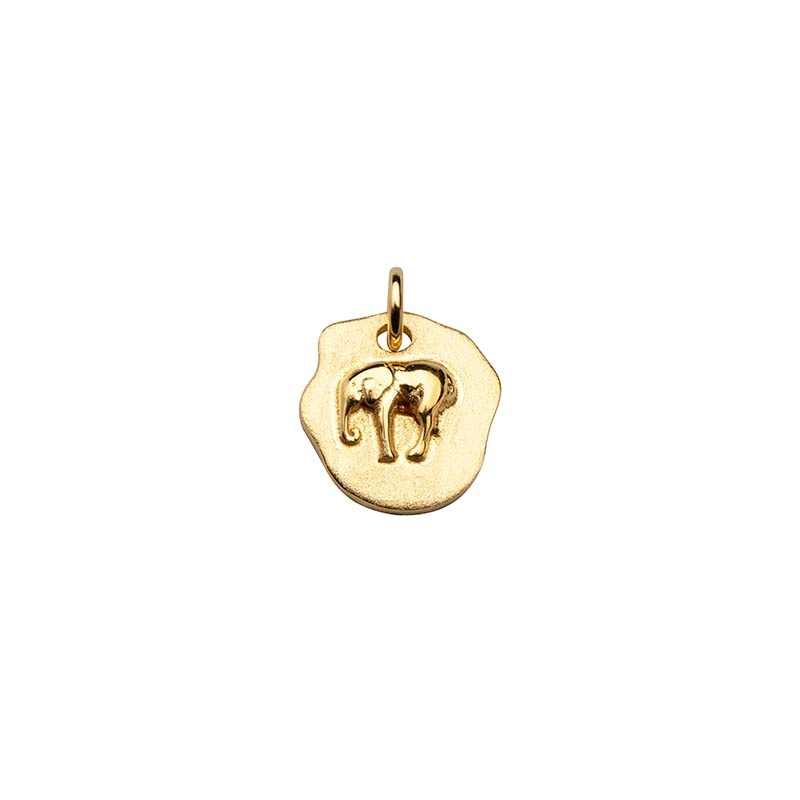 CU Jewellery - Letters Elephant Pendant Gold