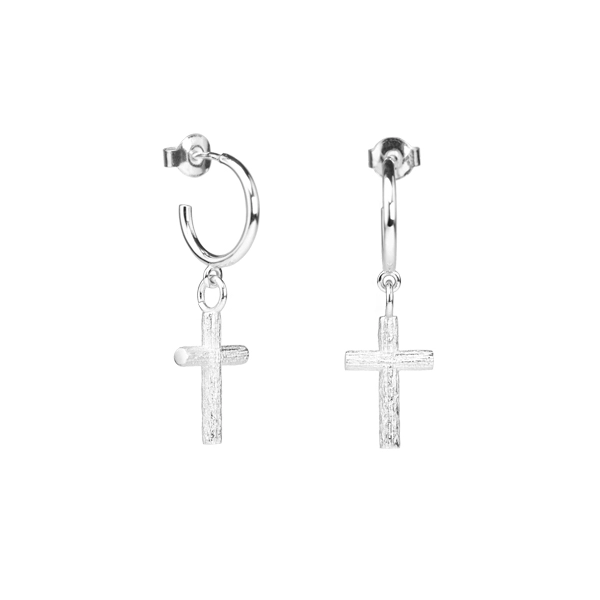 Branch Cross Earrings Silver - Emma Israelsson - Suuri valikoima & ilmainen lahjapaketointi - Nordicspectra.fi