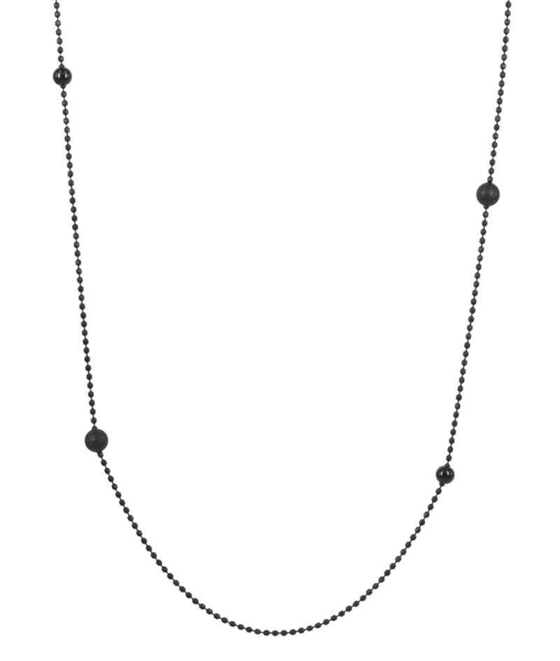 ZARA Långt Halsband Svart - Astrid & Agnes - Snabb frakt & paketinslagning - Nordicspectra.se