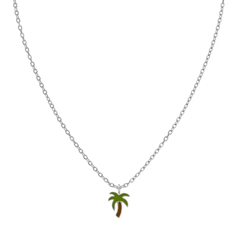 Edblad - Laguna Necklace Palm Tree Kids Steel