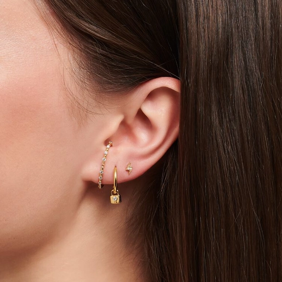 Korvarengas Flash Kulta - Thomas Sabo - Suuri valikoima & ilmainen lahjapaketointi - Nordicspectra.fi