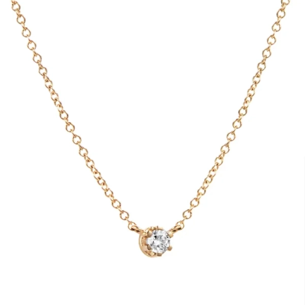 Crown & Stars Necklace 0.19ct Gold - Efva Attling - Skandinavisches Design - Nordic Spectra