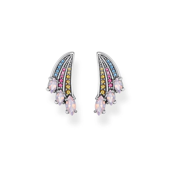 Ohrstecker Bunter Kolibri Flügel Silber von Thomas Sabo, Schneller Versand - Nordicspectra.de