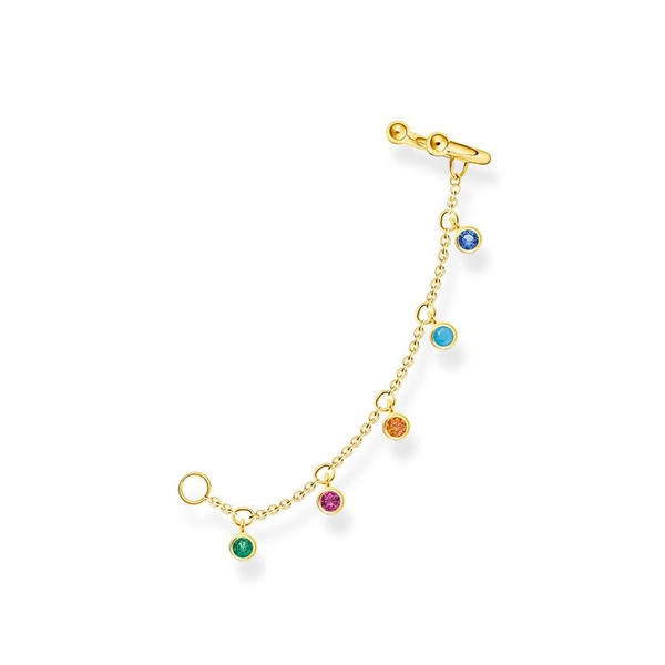 Ohrklemme Bunte Steine Gold von Thomas Sabo, Schneller Versand - Nordicspectra.de