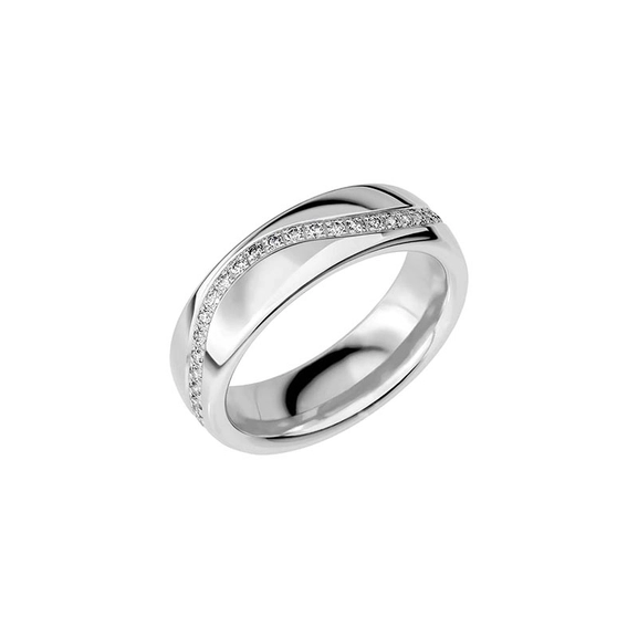 SR2007 White Gold - Wedding & engagement rings - Schalins - Scandinavian design - Nordic Spectra