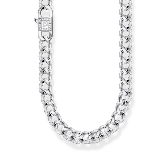 Kette Glieder Mit Weißem Stein Silber von Thomas Sabo, Schneller Versand - Nordicspectra.de