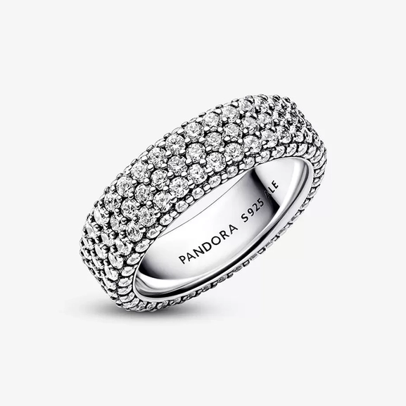 Pandora Timeless Pavéprydd Treradig Ring - PANDORA - Snabb frakt & paketinslagning - Nordic Spectra