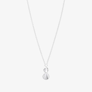 Drakenberg Sjölinin hopeinen Hortensia-riipuskaulakoru