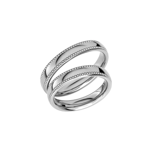 Reflection 05 White Gold - Wedding & engagement rings - Schalins - Scandinavian design - Nordic Spectra