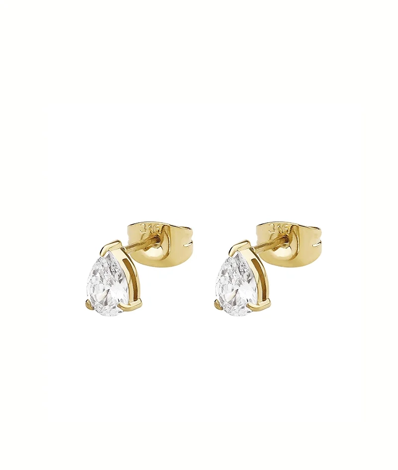 DROP Crystal Örhängen Guld - Astrid & Agnes - Nordic Spectra