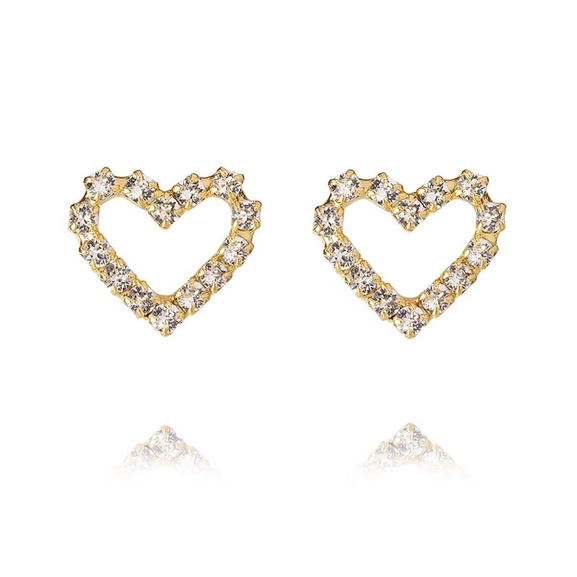 Sweetheart Earrings Gold Crystal - Caroline Svedbom - Nopea toimitus ja lahjapakkaus - Nordic Spectra
