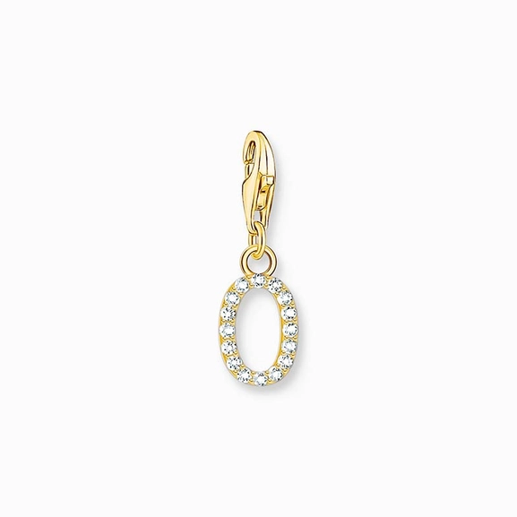 Buchstabe O Gold Steinanhänger - Thomas Sabo - Nordic Spectra