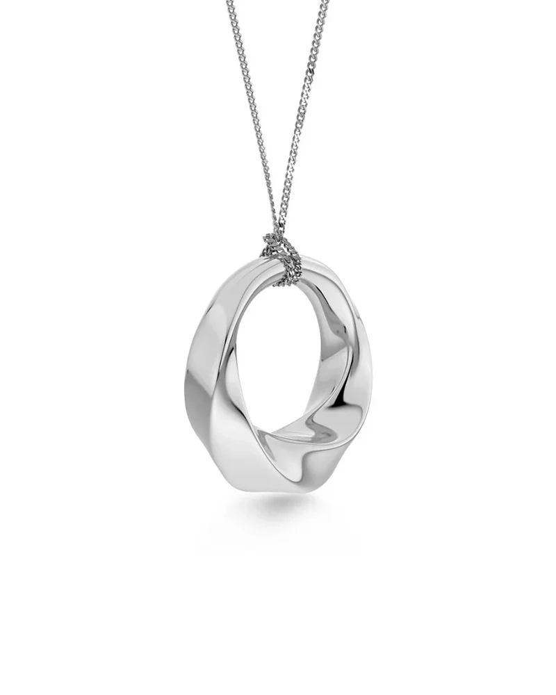 modell Helix Necklace L i rostfritt stål