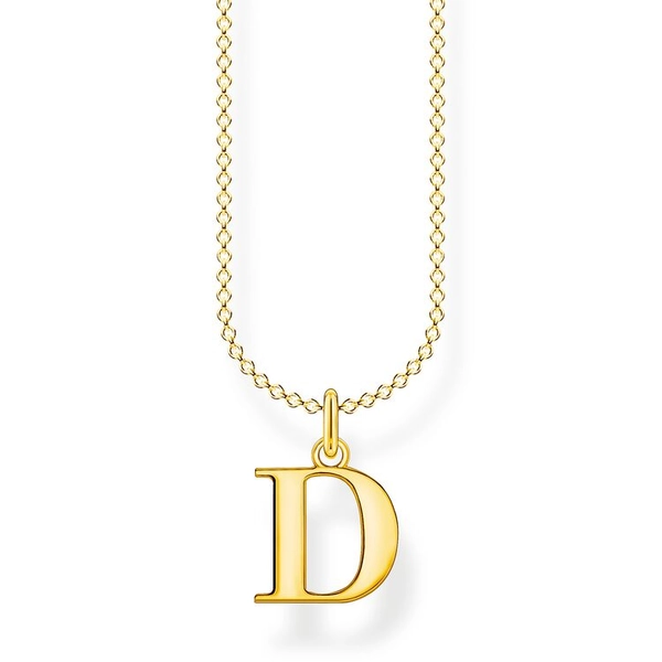 Bokstavshalsband Guld - D - Thomas Sabo halsband - Snabb frakt & paketinslagning - Nordicspectra.se