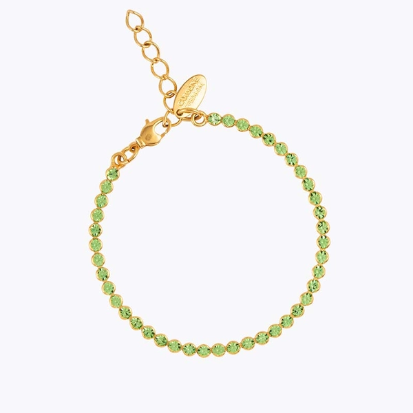 Siri Bracelet Gold Peridot - Caroline Svedbom - Snabb leverans - Nordic Spectra