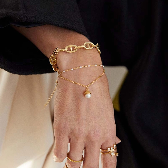 Victory Chain Bracelet Gold -CU Jewellery - Snabb frakt & paketinslagning - Nordicspectra.se