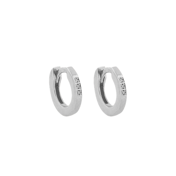 One Round Stone Ear Silver -CU Jewellery - Snabb frakt & paketinslagning - Nordicspectra.se