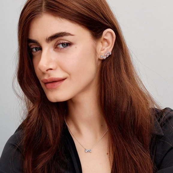 Glittrande Rosett Örhängen - PANDORA - 1-2 dagar leverans - Gratis paketinslagning