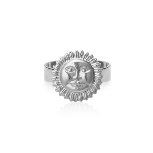 Apollo Ring Rhodium i justerbar storlek