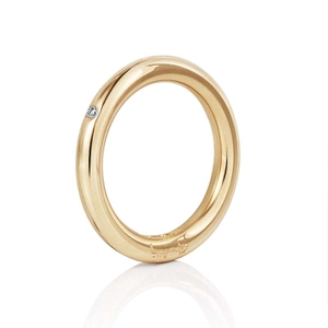 One Love & Stars Thin Ring Gold