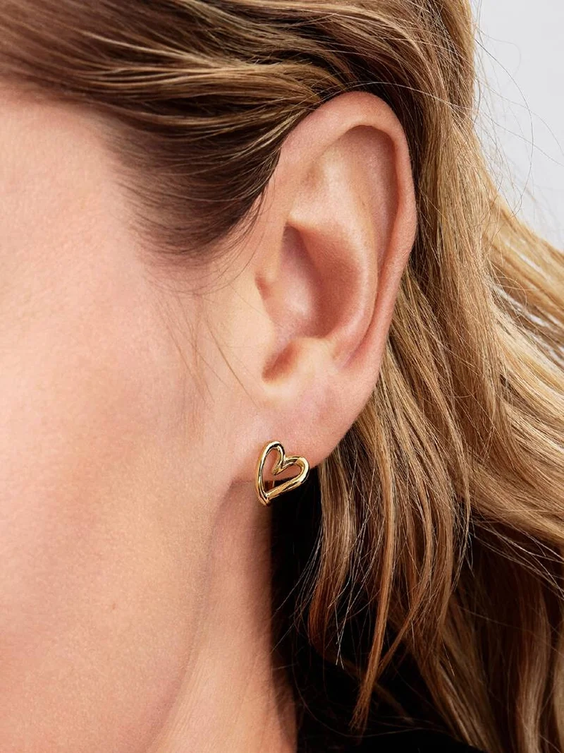 14 Karat vergoldet. Die Ohrringe bestechen durch elegante