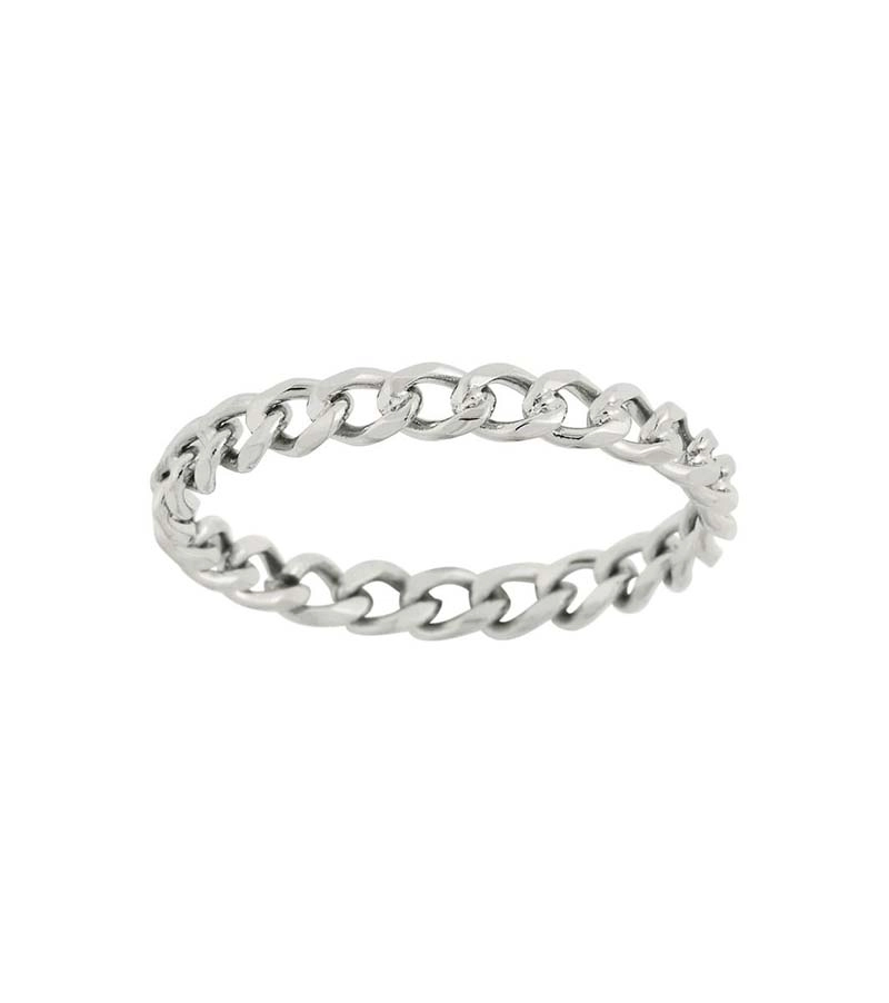 Cuban Chain Ring Steel - Edblad - Snabb frakt & paketinslagning - Nordicspectra.se