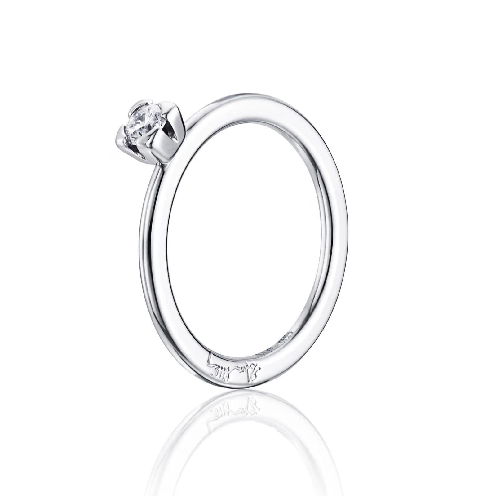 Efva Attling - Love Bead Wedding Ring 0.19 ct White Gold