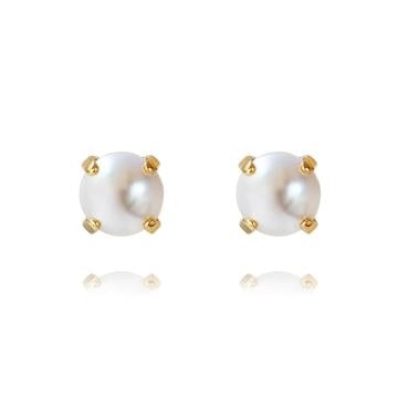 Caroline Svedbom - Classic Stud Earrings Gold Pearl
