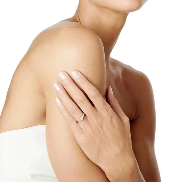 Crown Wedding Ring 0.50 ct White Gold - Efva Attling ringar - Snabb frakt & paketinslagning - Nordicspectra.se