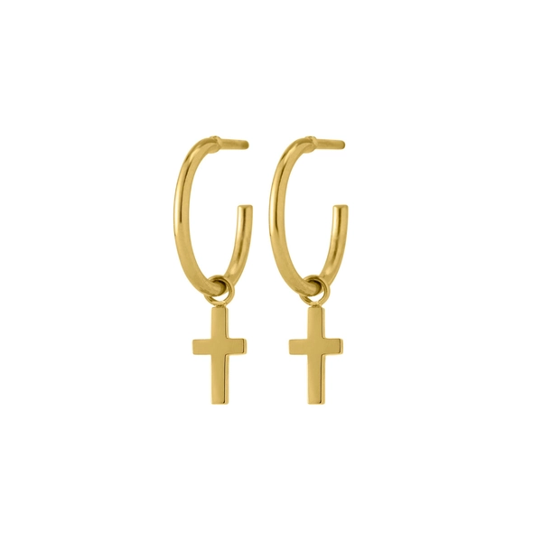 Cross Earrings Gold - Edblad - Snabb frakt & paketinslagning - Nordicspectra.se