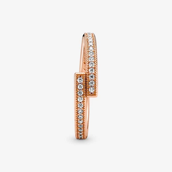 Glitzernder Überlappender Ring von PANDORA, Schneller Versand - Nordicspectra.de