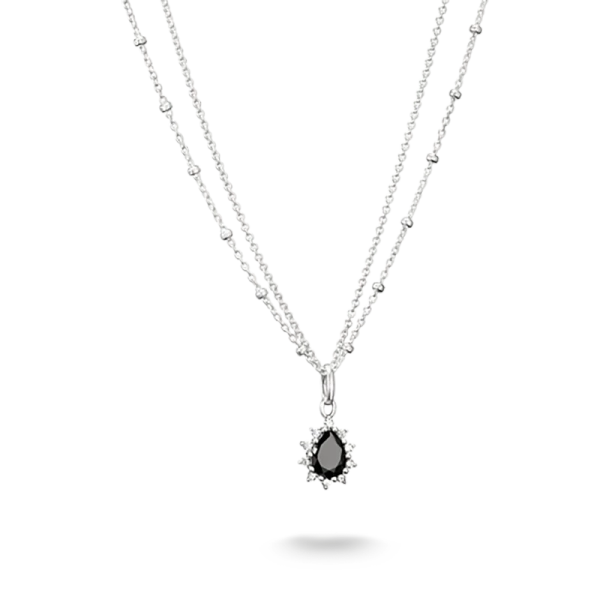 Black Stone True Romance Necklace - Thomas Sabo - Suuri valikoima & ilmainen lahjapaketointi - Nordic Spectra